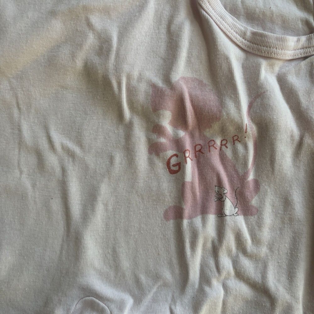 Petit Bateau Baby White Long Sleeve Bodysuit 18 Months‎ Cotton Circus Animals - Picture 5 of 11